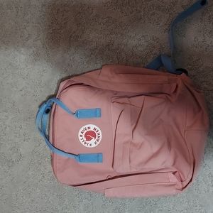 Pink Fjallraven Kanken backpack